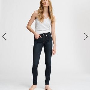rag & bone mid rise skinny sz 26